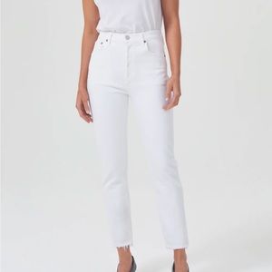NWT Agolde Riley High Rise Straight Crop
